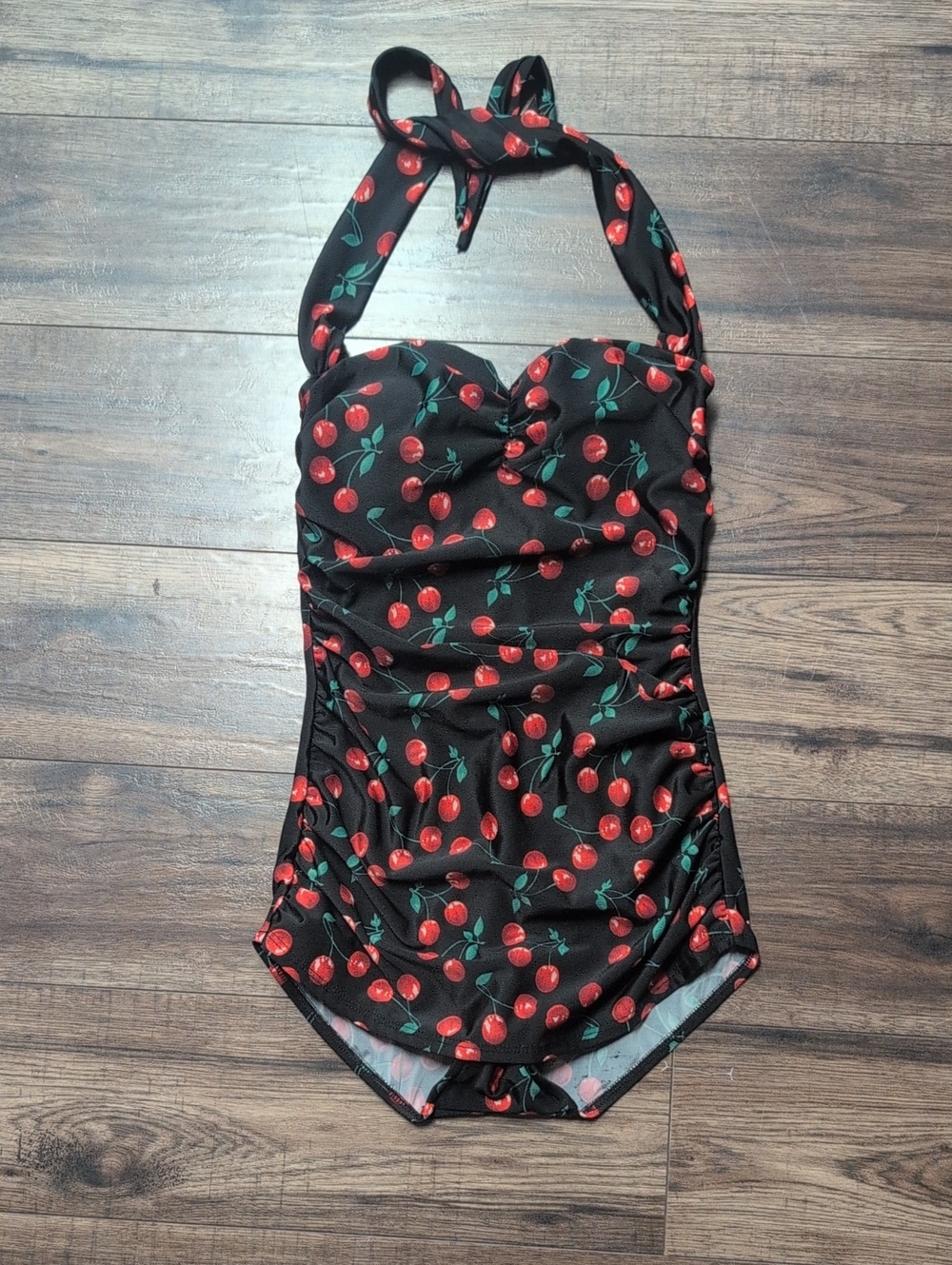 Esther Williams Cherry Pattern Swimsuit